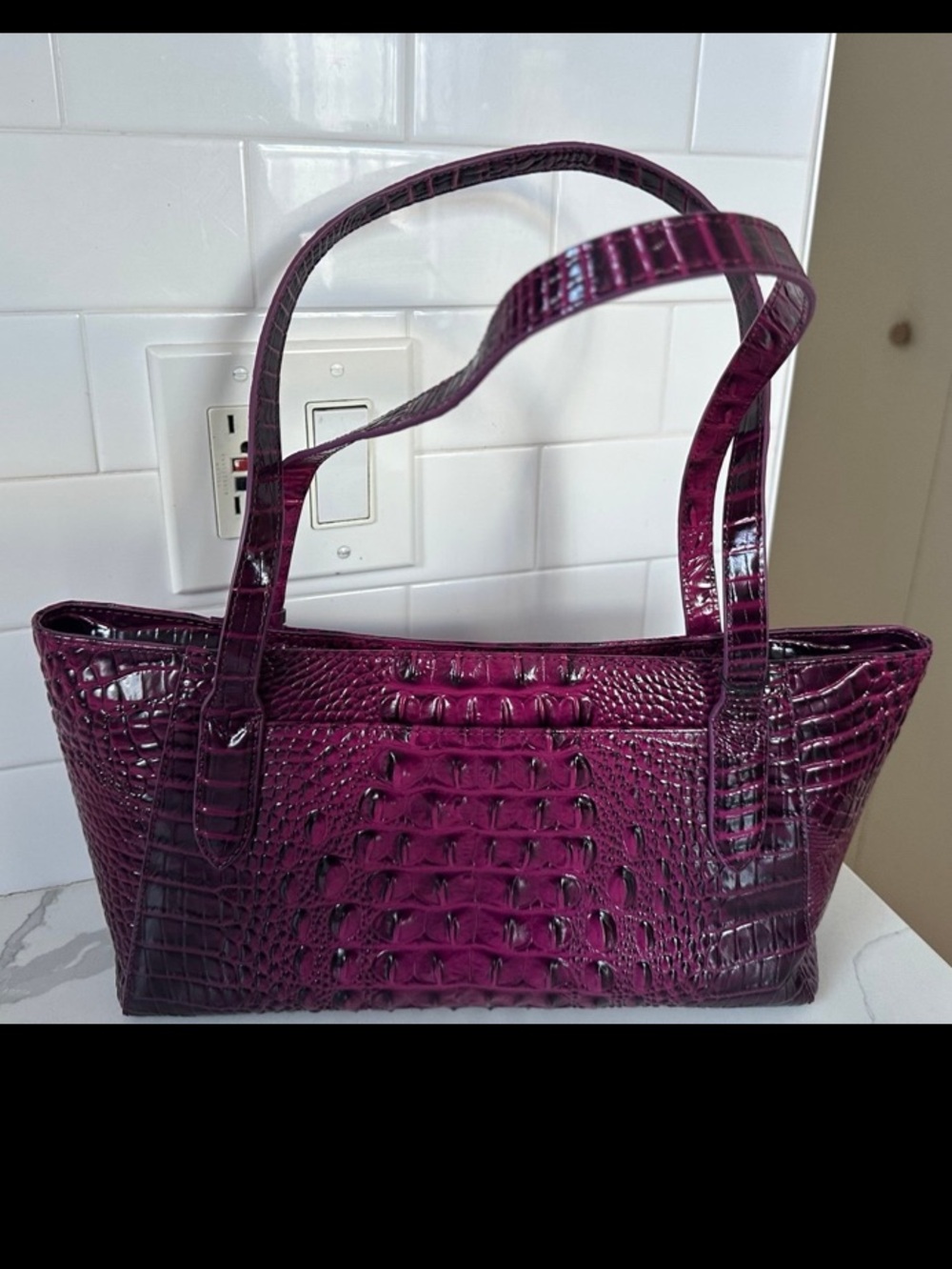 Brahmin Tonya sugar plum Melbourne leather - Picture 4 of 7